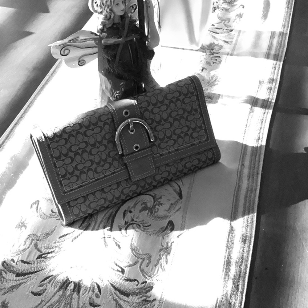 Coach checkbook wallet